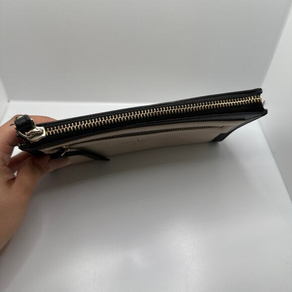 KATE SPADE New York Black and Cream / Taupe Wallet Wristlet - Picture 4 of 9
